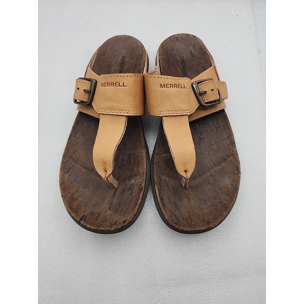 Merrell Womens Sandals Around Town Thong Buckle Luxe Post Size 7 - Picture 7 of 9